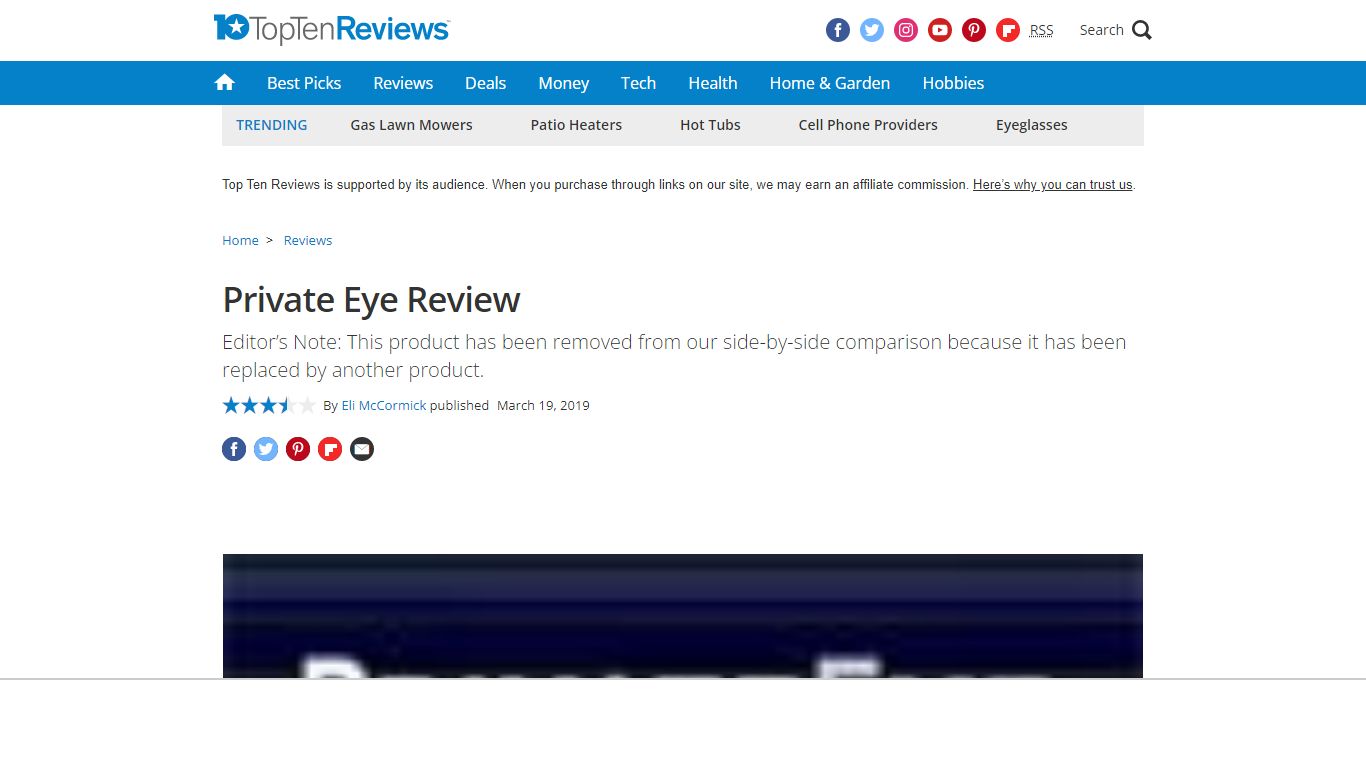 Private Eye Review - Pros, Cons and Verdict | Top Ten Reviews