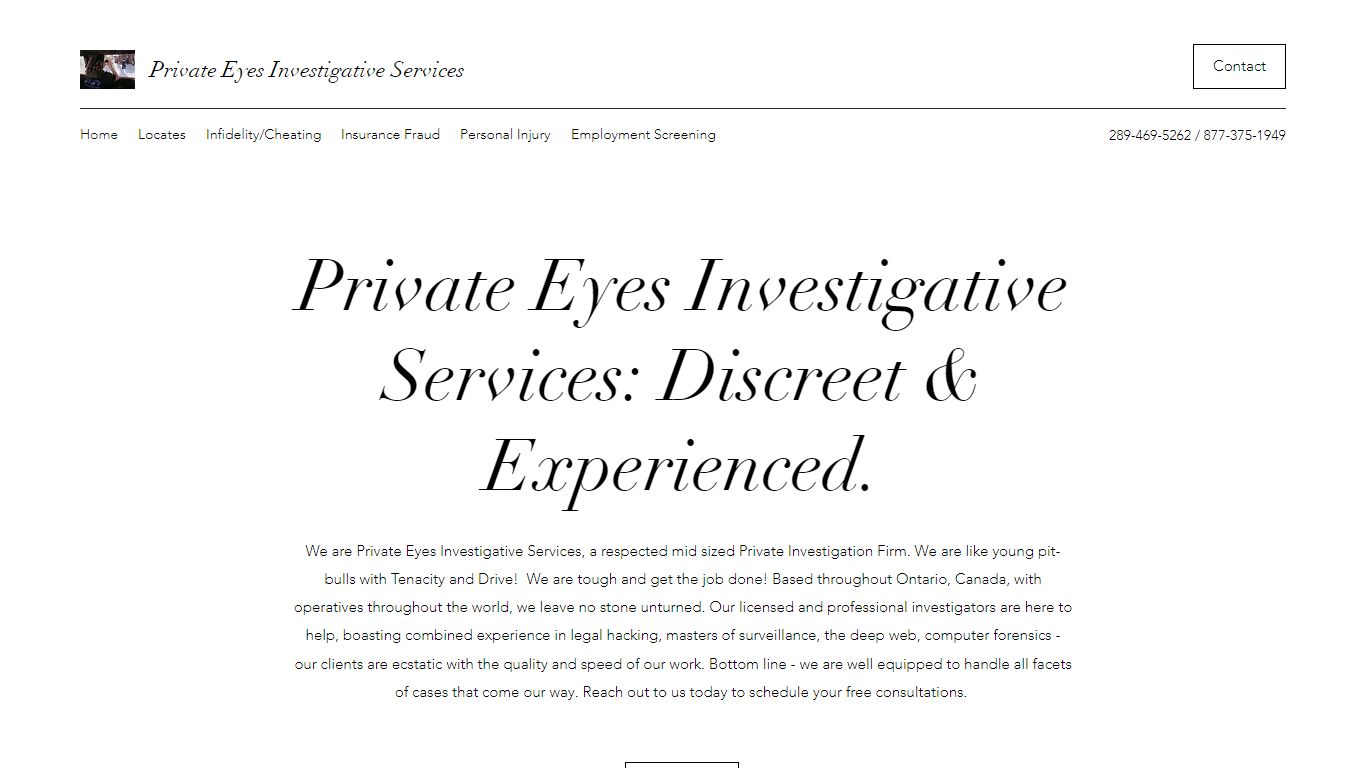 Private Investigator | Private Eyes Investigative Services | Ontario